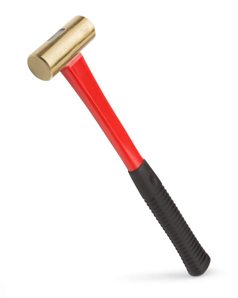 TEKTON 30904 Jacketed Fiberglass Brass Hammer, 24-Ounce – SirPlus